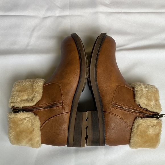 Kadi Maya brown synthetic leather booties Size 9 - Picture 5 of 9